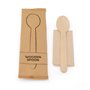 Wooden Spoon (FSC) With Napkin Packed Each In Paper Bag Horecavoordeel.com