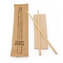 Set Bamboo Chopsticks 210mm With Napkin (FSC) Packed In Paper Bag Horecavoordeel.com