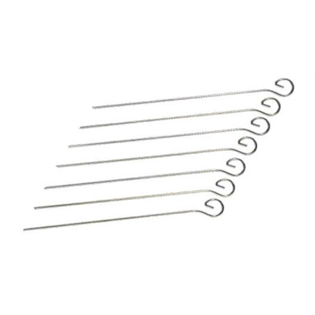 Metal Shaslik Pins - Metal Satay Skewers 15cm