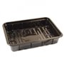 Enterpack Container Topseal Tray Black PP 400cc