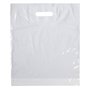 Carrier Bags White (Die cut) LDPE 370 x 440 x 4cm 40my -Horecavoordeel.com-