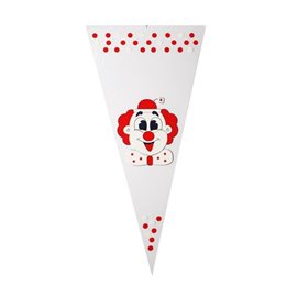 Cone Bags 180 x 370 mm Plastic 250 Gram Clown