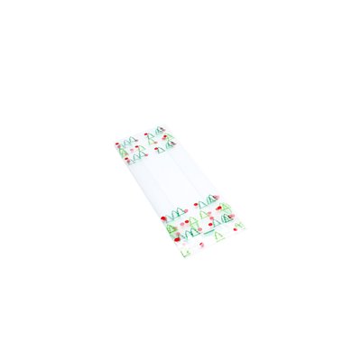 Block bottom bags with "Christmas" print 80 + 50 x 250mm