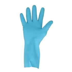 CMT Household Glove Rubber Food Safe Blue Size XL -Horecavoordeel.com-