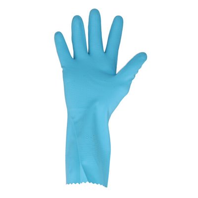 CMT Household Glove Rubber Food Safe Blue Size M -Horecavoordeel.com-