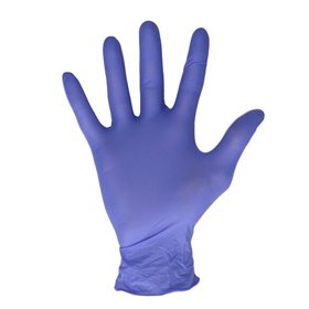 CMT Handschoenen Soft Nitril Poedervrij Violet Blauw Maat M -Horecavoordeel.com-