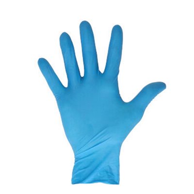 CMT Handschoenen Latex Gepoederd Blauw Maat XL -Horecavoordeel.com-