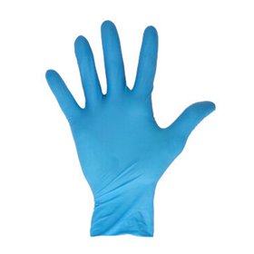 CMT Handschoenen Latex Poedervrij Blauw Maat S -Horecavoordeel.com-