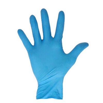 CMT Handschoenen Latex Gepoederd Blauw Maat S -Horecavoordeel.com-