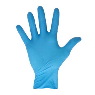 CMT Handschoenen Latex Poedervrij Blauw Maat L -Horecavoordeel.com-