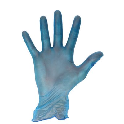 CMT Gloves Vinyl Powder Free Blue Size S -Horecavoordeel.com-