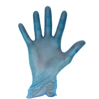 CMT Handschoenen Vinyl Poedervrij Blauw Maat XL -Horecavoordeel.com-