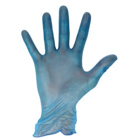 CMT Gloves Vinyl Powder Free Blue Size M -Horecavoordeel.com-