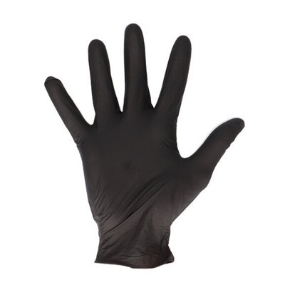 CMT Gloves Soft Nitrile Powder Free Black Size XL -Horecavoordeel.com-