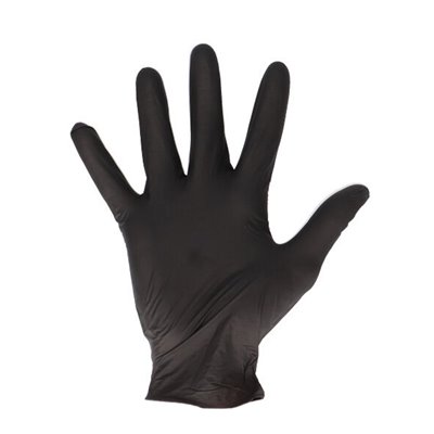 CMT Gloves Soft Nitrile Powder Free Black Size L -Horecavoordeel.com-