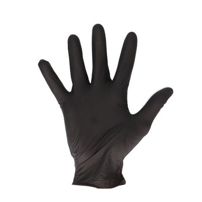 CMT Gloves Soft Nitrile Powder Free Black Size S -Horecavoordeel.com-