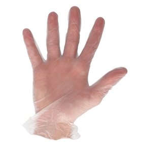 CMT Gloves Vinyl Powder Free White Size M -Horecavoordeel.com-