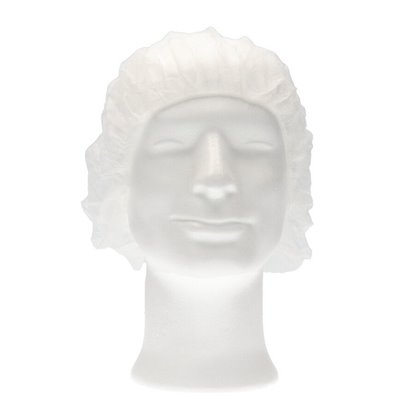 CMT Hair Net - Bouffant Cap PP Non Woven White Size L 53cm -Horecavoordeel.com-