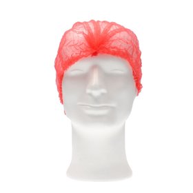 CMT Hair Net - Clip Cap PP Non Woven Red Size XL 58cm -Horecavoordeel.com-