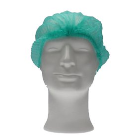 CMT Hair Net - Clip Cap PP Non Woven Green Size M 50cm -Horecavoordeel.com-