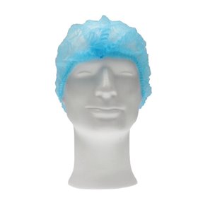 CMT Hair Net - Clip Cap PP Non Woven Blue Size L 53cm -Horecavoordeel.com-