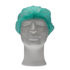 CMT Haarnet - Clip Cap PP Non Woven Groen Maat L 53cm -Horecavoordeel.com-