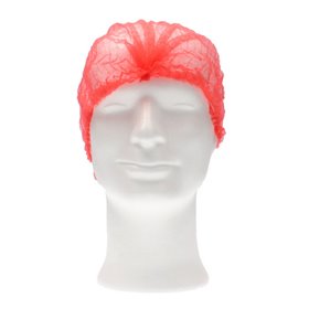 CMT Hair Net - Clip Cap PP Non Woven Red Size M 50cm -Horecavoordeel.com-