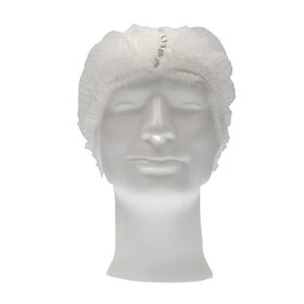 CMT Hair Net - Clip Cap PP Non Woven Detectable White Size L 53cm -Horecavoordeel.com-