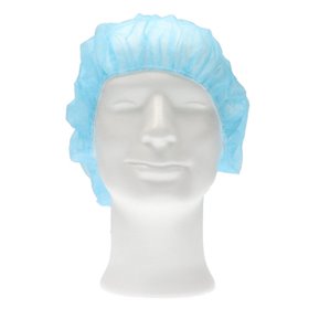 CMT Haarnet - Bouffant Cap PP Non Woven Blauw Maat L 53cm -Horecavoordeel.com-