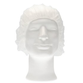 CMT Hair Net - Bouffant Cap PP Non Woven White Size M 50cm -Horecavoordeel.com-