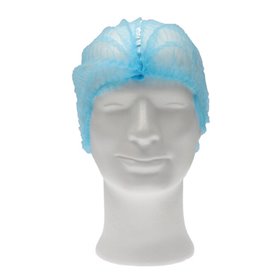 CMT Hair Net - Clip Cap PP Non Woven Detectable Blue Size XL 58cm -Horecavoordeel.com-