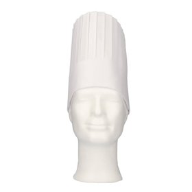 CMT Chef's Hat Monarch Non Woven Viscose with Crown 20cm -Horecavoordeel.com-