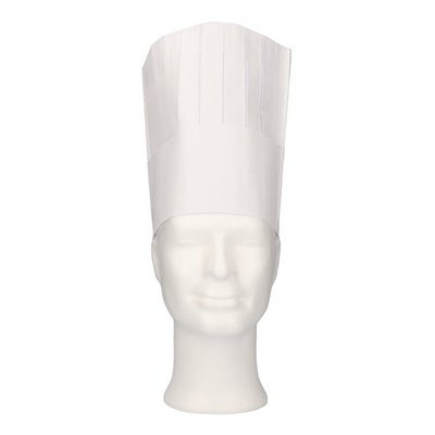 CMT Chef's Hat Classic Paper with Crown and Sweatband 25cm -Horecavoordeel.com-