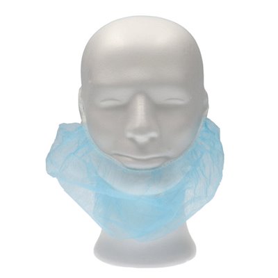 CMT Beard Mask PP Non Woven Blue with 2 elastics One size -Horecavoordeel.com-