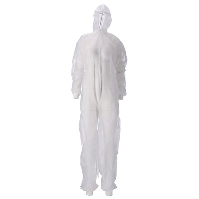 CMT Coverall PP Non Woven Lightweight with Zipper White Size XXL -Horecavoordeel.com-