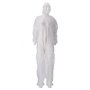 CMT Coverall PP Non Woven Lightweight with Zipper White Size L -Horecavoordeel.com-