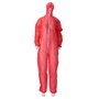 CMT Coverall PP Non Woven with Zipper Red Size XXXL -Horecavoordeel.com-