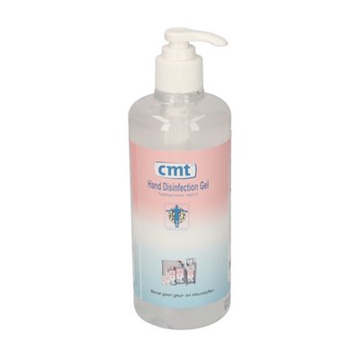 CMT Hand disinfection Alcohol gel with pump 500ml -Horecavoordeel.com-