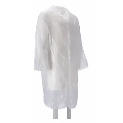 CMT Visitor Jacket PE with Press studs 15my White 125x75cm