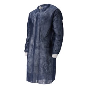 CMT Visitor Jacket PP Non Woven Lightweight with Press Buttons Blue Size L