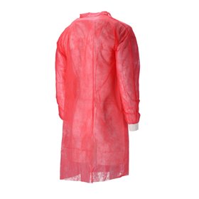 CMT Visitor Jacket PP Non Woven with Press Buttons Red Size XL