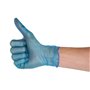 CMT Gloves Vinyl Powder Free Blue Size S