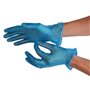 CMT Gloves Vinyl Powder Free Blue Size S