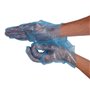 CMT Gloves Roughened PE 25my Blue One size