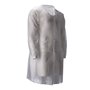 CMT Visitor Jacket PP Non Woven with Press Buttons 30gr White Size L