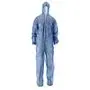 CMT Coverall Non Woven with PE Coating and Zipper Blue Size XXXL