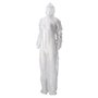 CMT Coverall Non Woven with PE Coating and Zipper White Size XXL