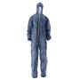 CMT Coverall PP Non Woven Lightweight with Zipper Blue Size L