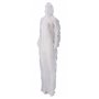 CMT Coverall PP Non Woven Lightweight with Zipper White Size L