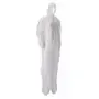 CMT Coverall PP Non Woven Lightweight with Zipper White Size XXXL
